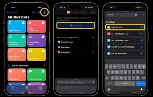 吉利苹果14锁屏维修店分享iPhone14升级iOS16.4后如何创建锁屏快捷方式 