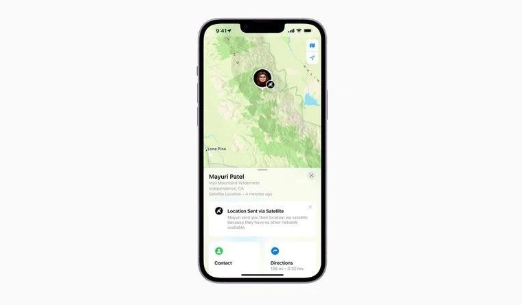 吉利苹果14维修分享iPhone14系列中 FindMy功能通过卫星分享位置方法教程 