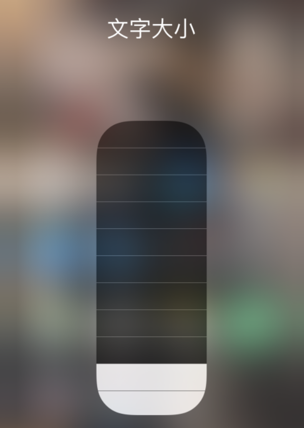 吉利苹果手机维修分享小技巧：在 iPhone 控制中心快速调节字体大小 